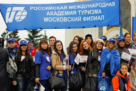 Первокурсники РМАТ приняли участие в Параде Московского студенчества 2013
